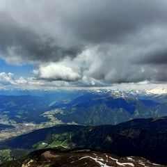 Flugwegposition um 10:57:47: Aufgenommen in der Nähe von 39030 Rasen-Antholz, Autonome Provinz Bozen - Südtirol, Italien in 2907 Meter